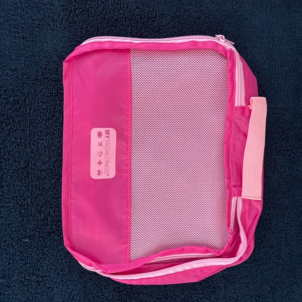 MYTAGALONGS Pink Mesh Bags and Traveling Cubes Set of 9 - Picture 14 of 16